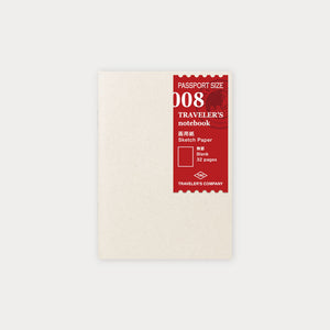 Traveler's Notebook Refill – Drawing Paper (Passport Size) 008