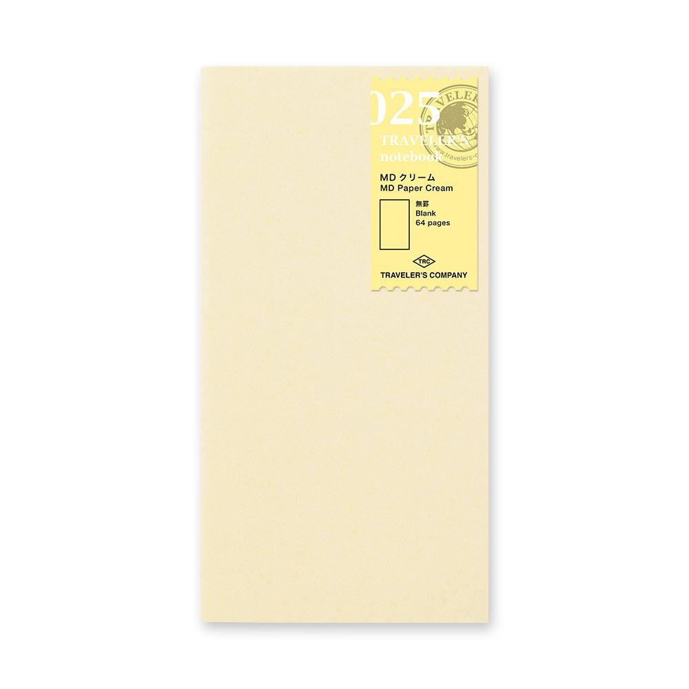 TRAVELER'S Notebook Refill MD Paper Cream, regular size