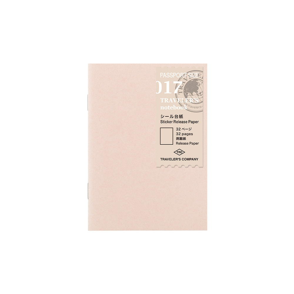 Traveler's Notebook Refill – Sticker Release Paper (Passport Size)