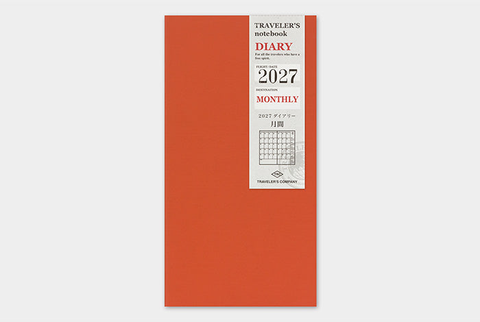 TRAVELER'S notebook 2027 Monthly diary refill, regular size