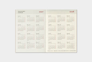 2027 Weekly passport refill year at a glance