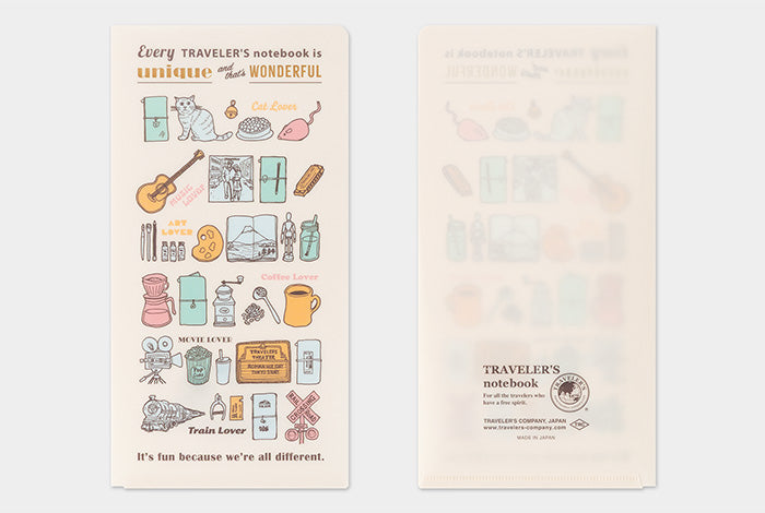 2027 Clear Folder regular size, printed design