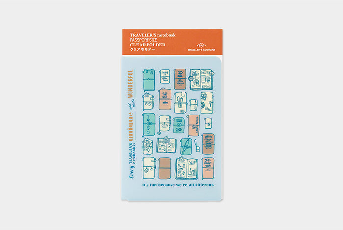 TRAVELER'S notebook 2027 Clear Folder, passport size
