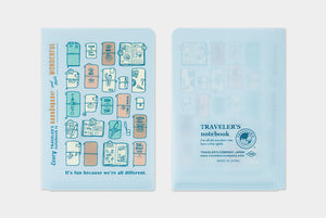 2027 Clear Folder passport size, printed design