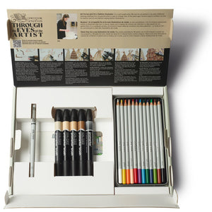 Winsor & Newton Mixed Media Fashion Set 19 piece – open box contents