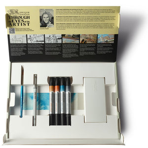 Winsor & Newton Mixed Media Urban Sketching Set 16 piece – open box contents