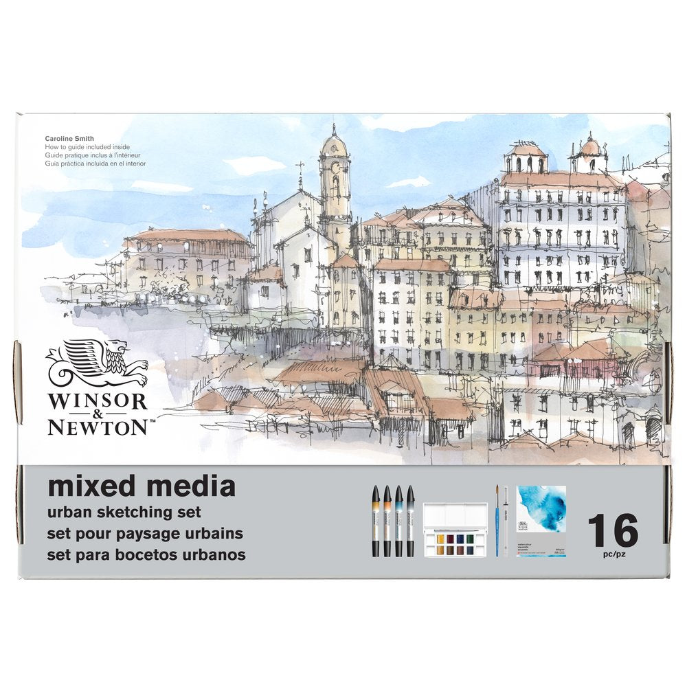 Winsor & Newton Mixed Media Urban Sketching Set 16 piece – packaging