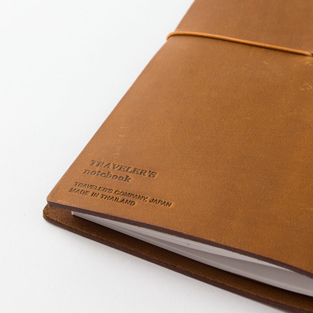 Blank MD Paper refill pages inside the TRAVELER'S notebook Camel Regular Size