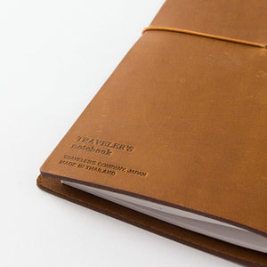 Blank MD Paper refill pages inside the TRAVELER'S notebook Camel Regular Size