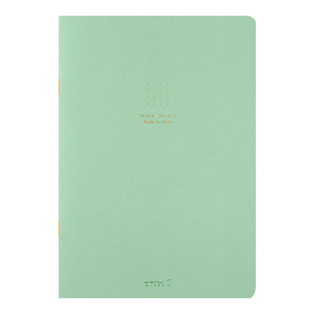 Midori Notebook A5 Color Dot Grid Green