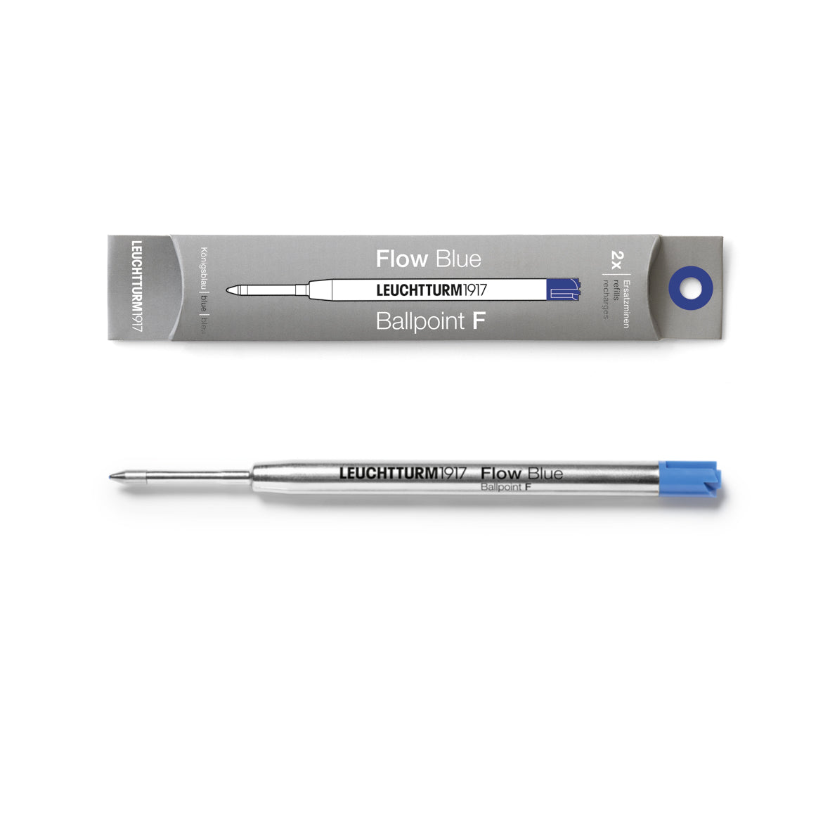Leuchtturm1917 Drehgriffel Nr. 1 Ballpoint Refill - Fine Nib, Pack of 2