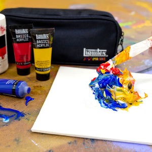 Liquitex 3D Painting Set – textured painting in progress