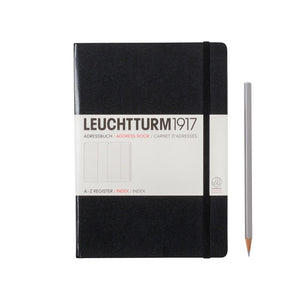 LEUCHTTURM1917 Address Book Medium (A5), Hardcover, Black
