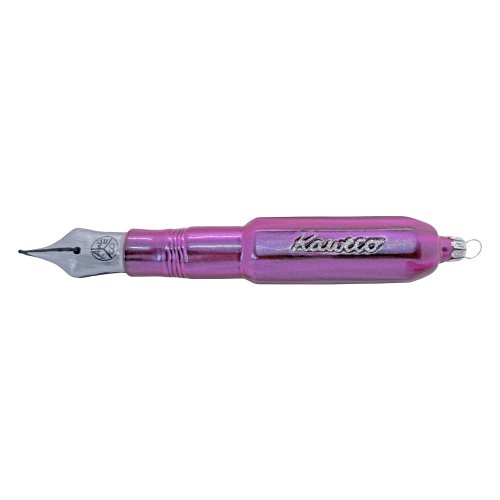 Kaweco 2026 Christmas ornament, a purple glass fountain pen