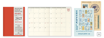 Traveler's Notebook Refill 2027 Monthly Diary (Passport Size)