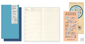 Traveler's Notebook Refill 2027 Weekly Diary + Memo (Regular Size)