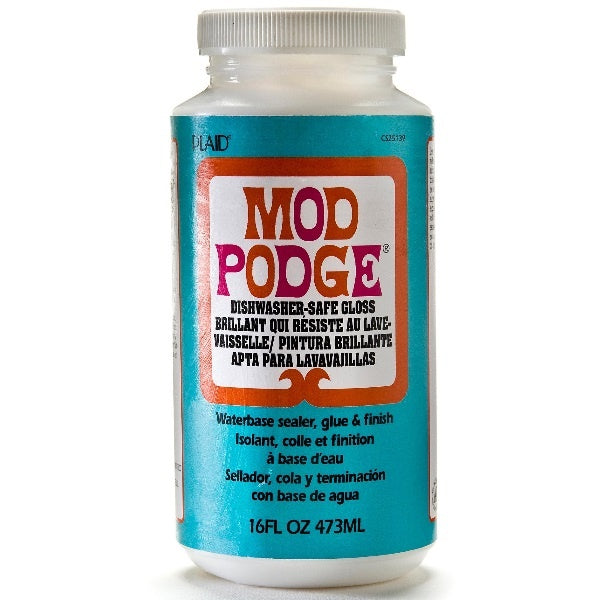 Mod Podge Dishwasher Safe Gloss Decoupage Medium – 16oz (473ml)
