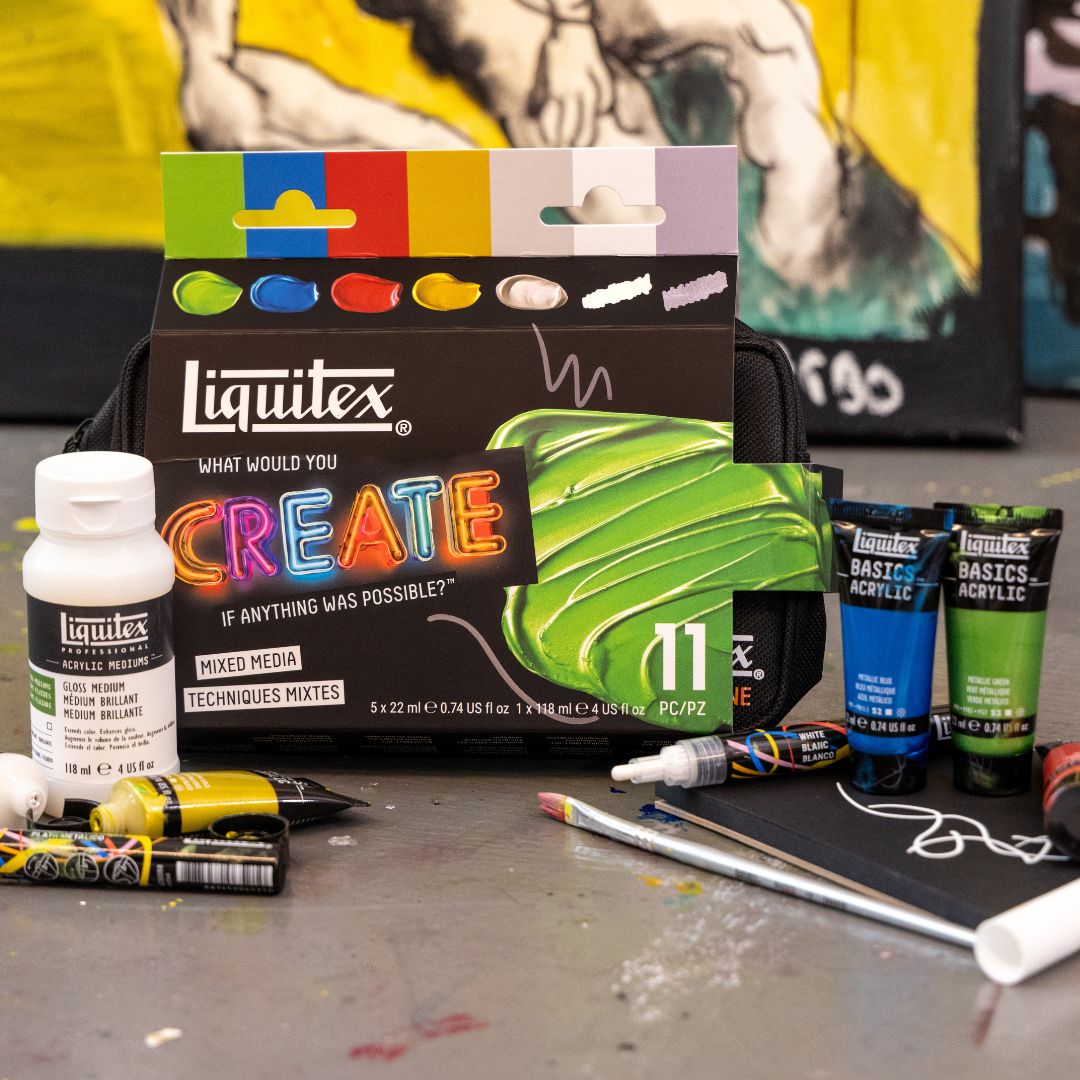 Liquitex Mixed Media Set – finished artwork