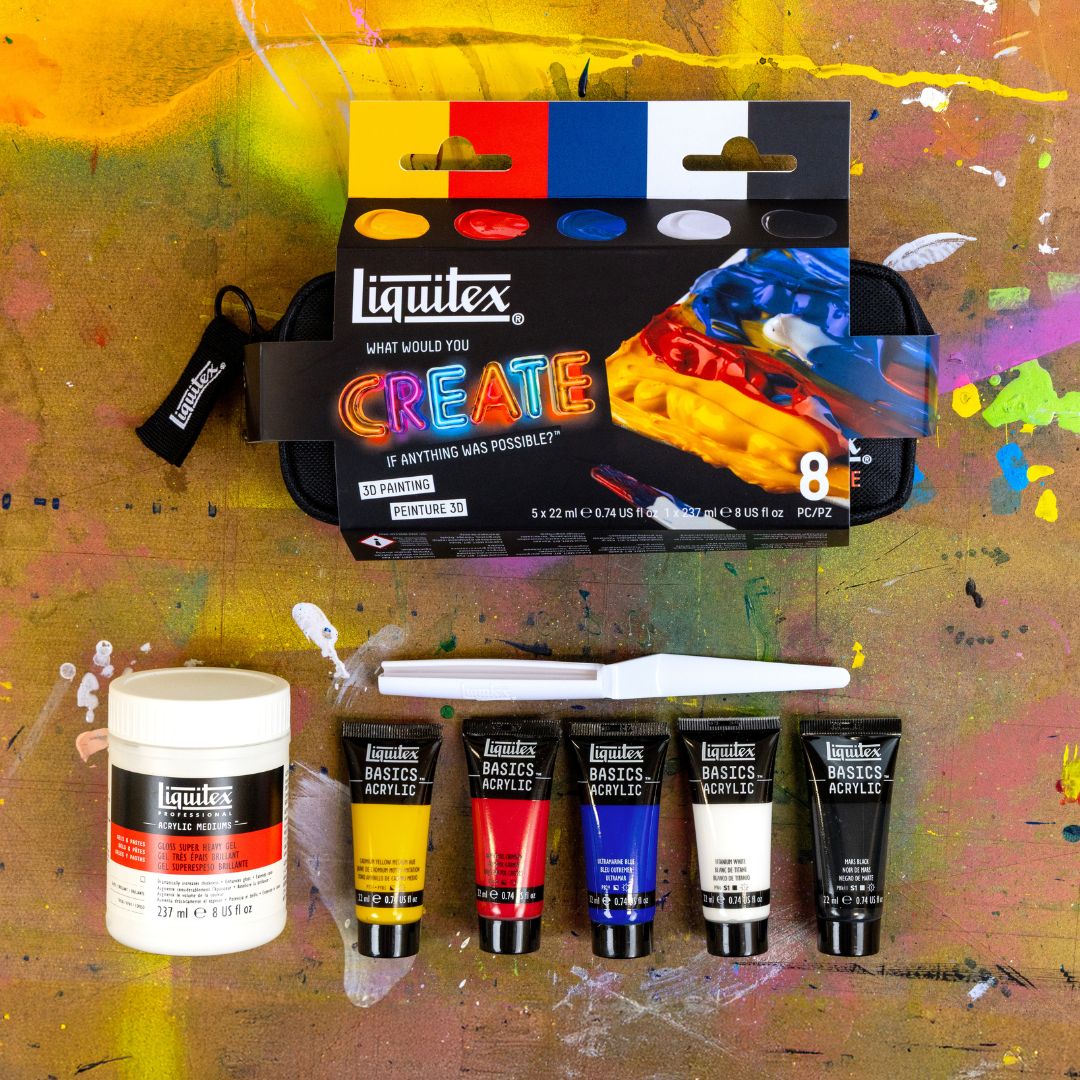 Liquitex 3D Painting Set – in use