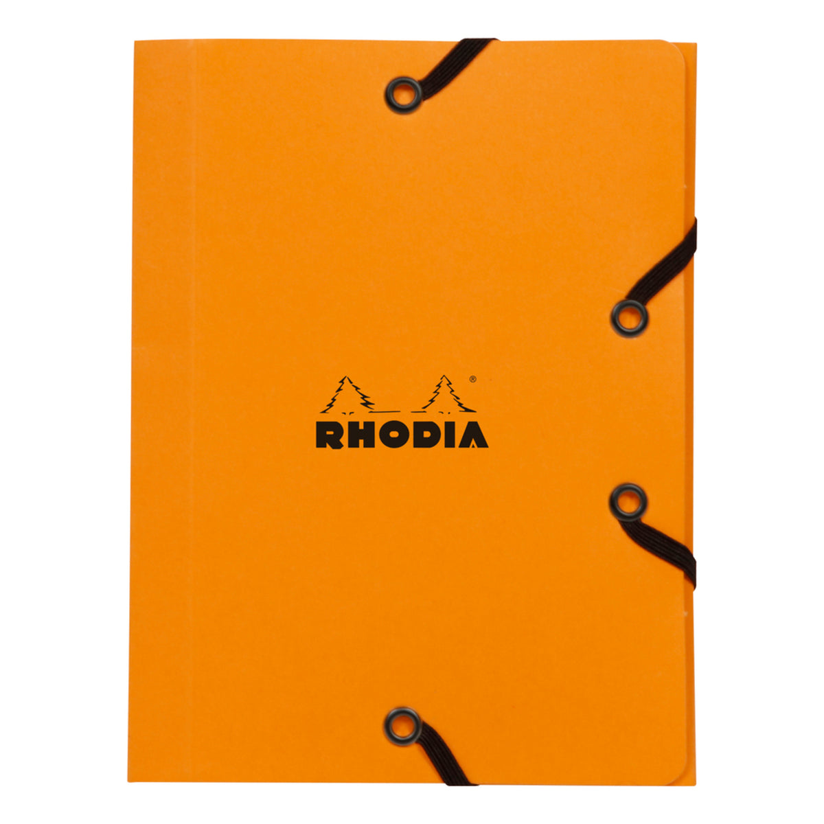 Rhodia Orange 3-flap elastd folder 12x16 cm