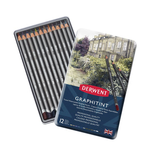 Derwent Graphitint Pencil 12 Tin