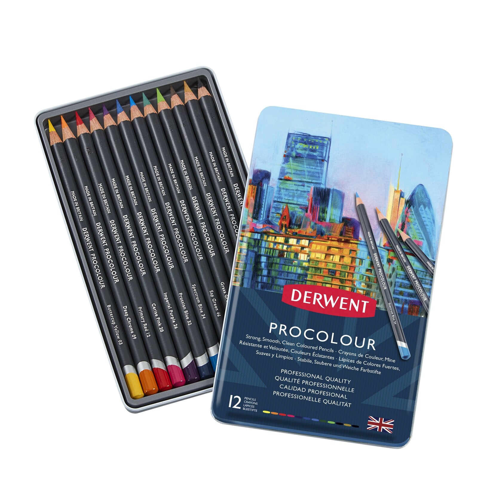 Derwent Procolour 12 Tin