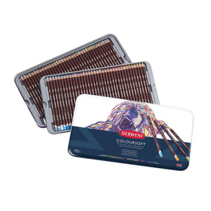 Derwent Coloursoft Pencils 72 Tin