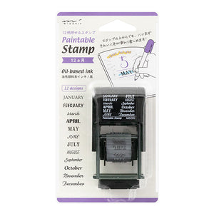 Midori Paintable Stamp 12 months