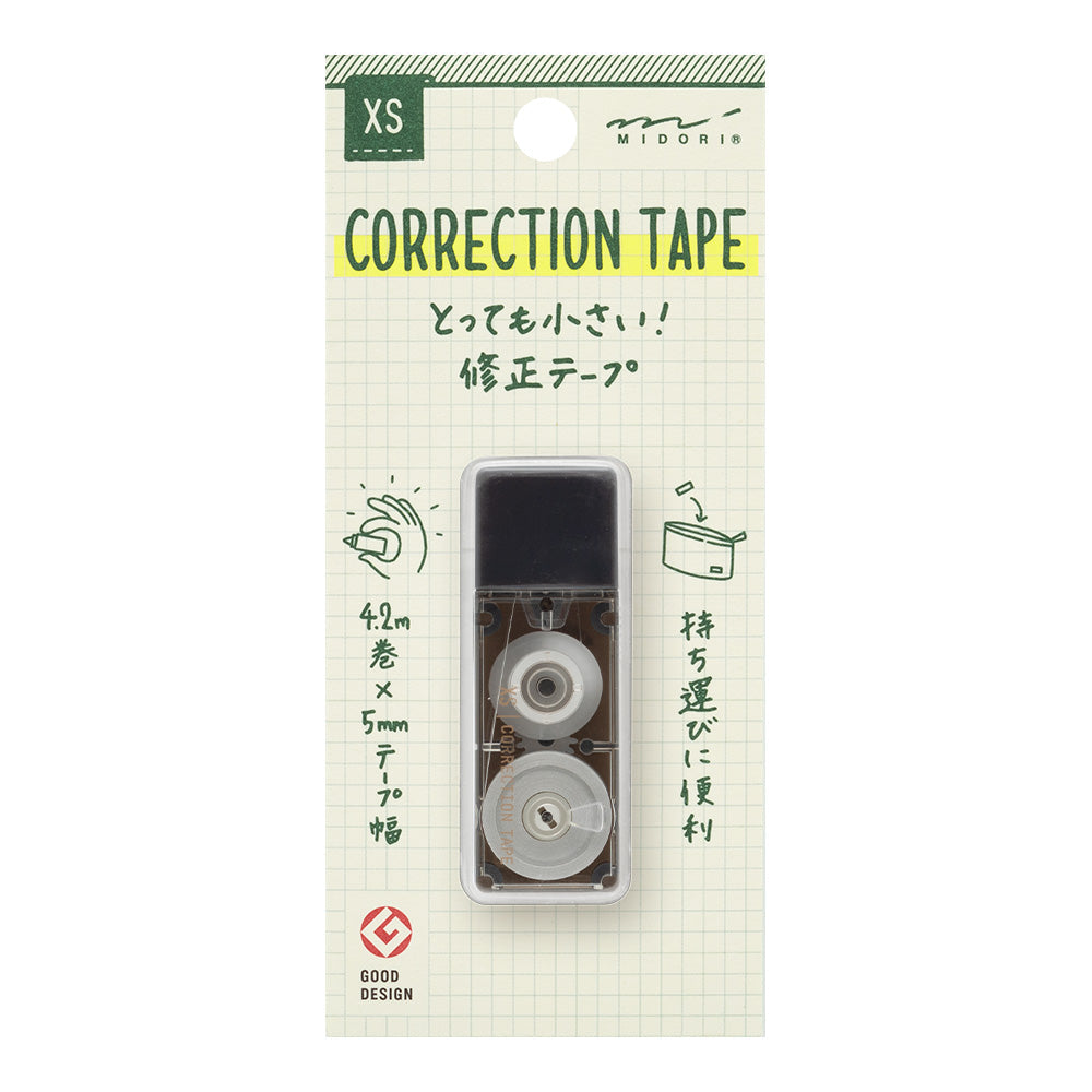 Midori XS Correction Tape Black