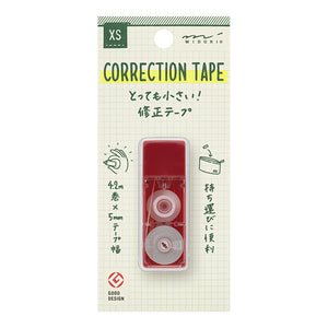 Midori XS Correction Tape Dark Red