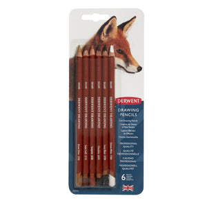 Derwent Drawing Pencils 6 Blister