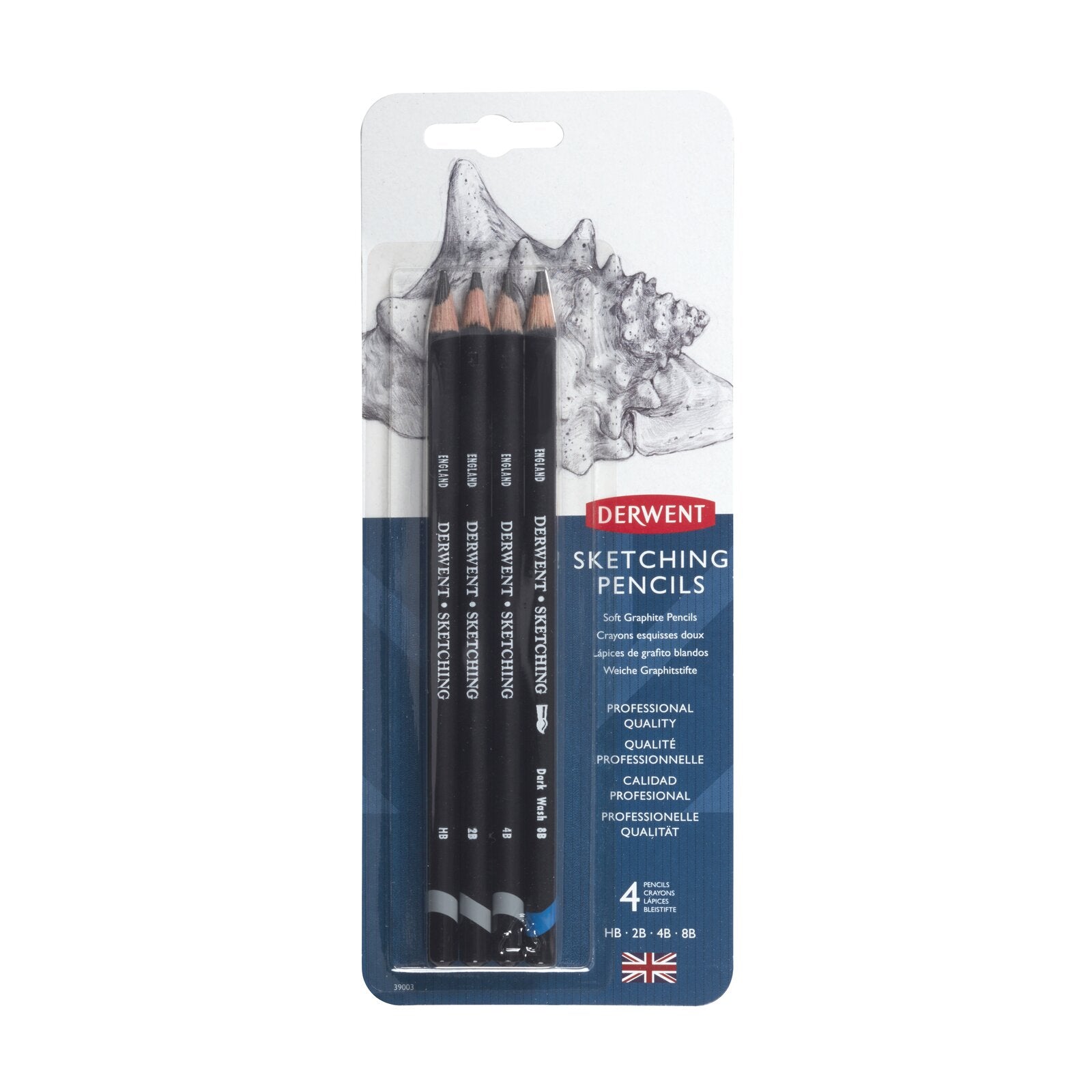 Derwent Sketching Pencils Blister 4 Pack