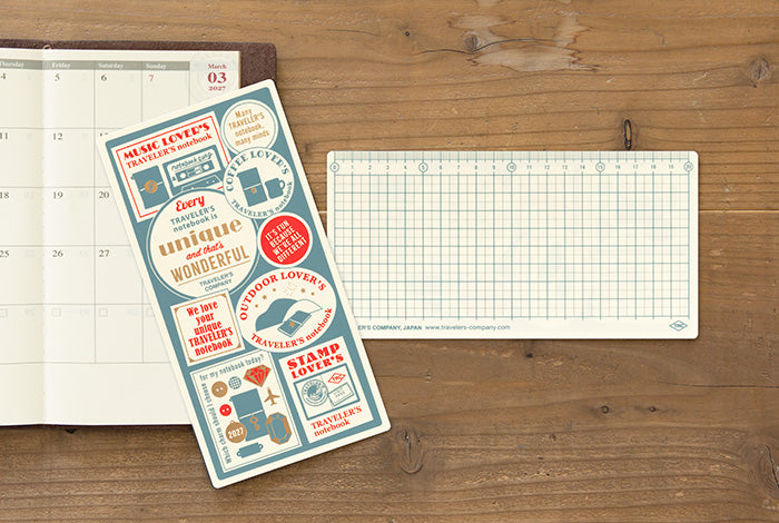 2027 Plastic Sheet regular size, printed and grid sides