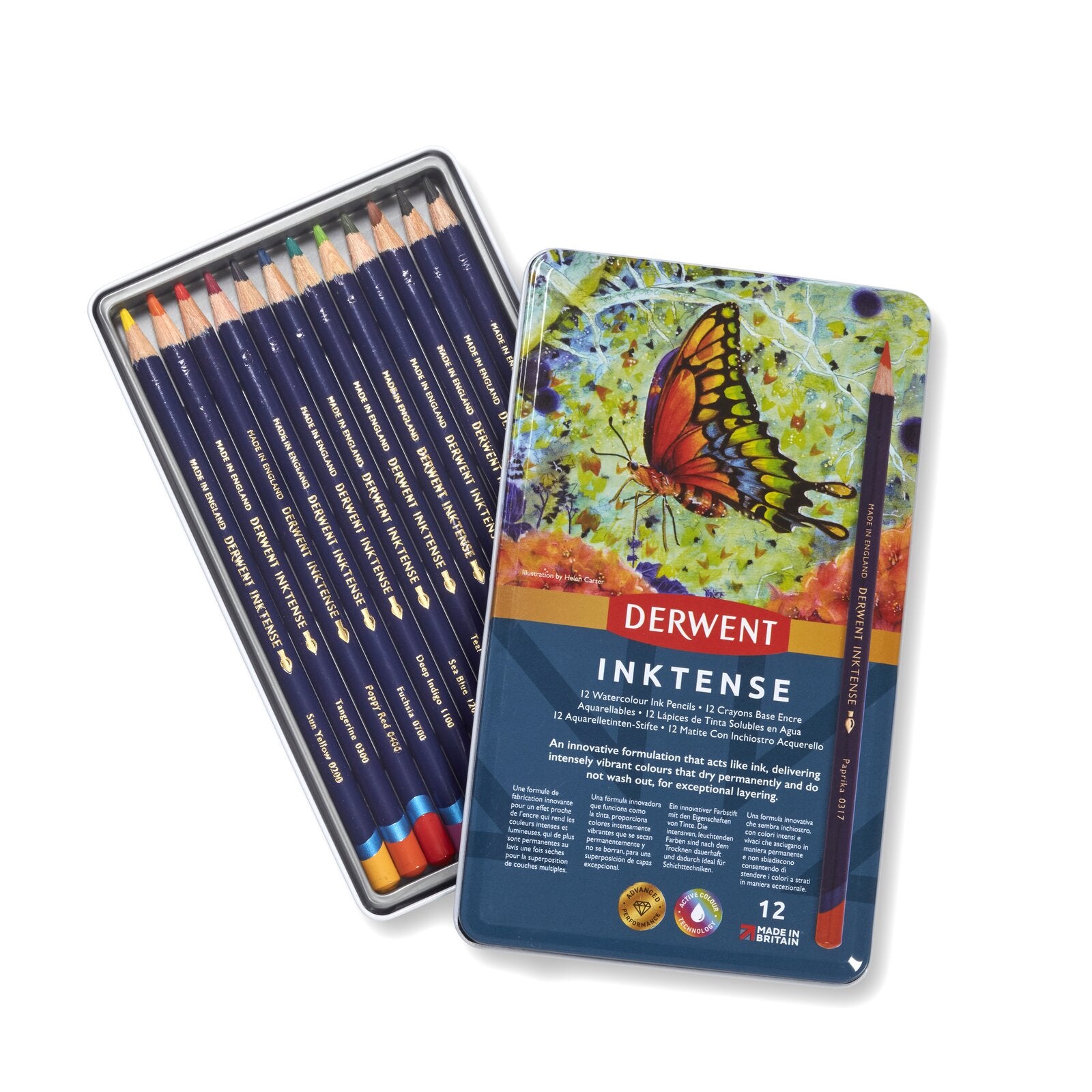 Derwent Inktense Pencil 12 Tin