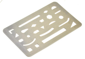 Jakar erasing shield, stainless steel, 93mm x 60mm