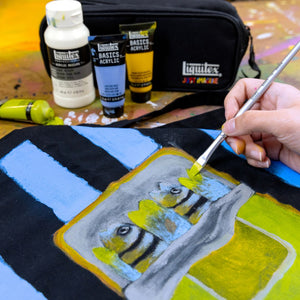 Liquitex Fabric Painting Set – fabric project in progress
