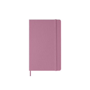 Moleskine Classic Large Plain Hardcover Notebook - Majestic Pink with elastic closure and ribbon bookmark.