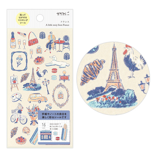 Midori Sticker 2711 French Motifs