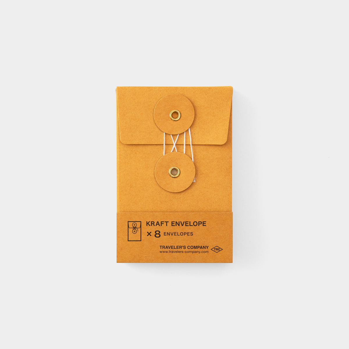Travelers Company TRC Kraft Envelope S – Vertical with String (Orange)