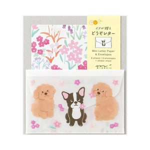 Midori Mini Letter Paper & Envelopes with Stickers 942 For You Dog