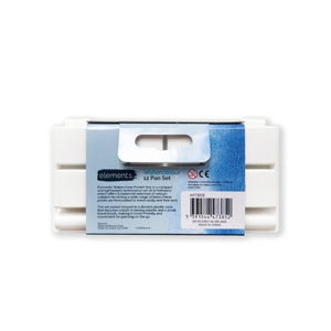 Elements Watercolour 12 Half Pan Set - back of pack
