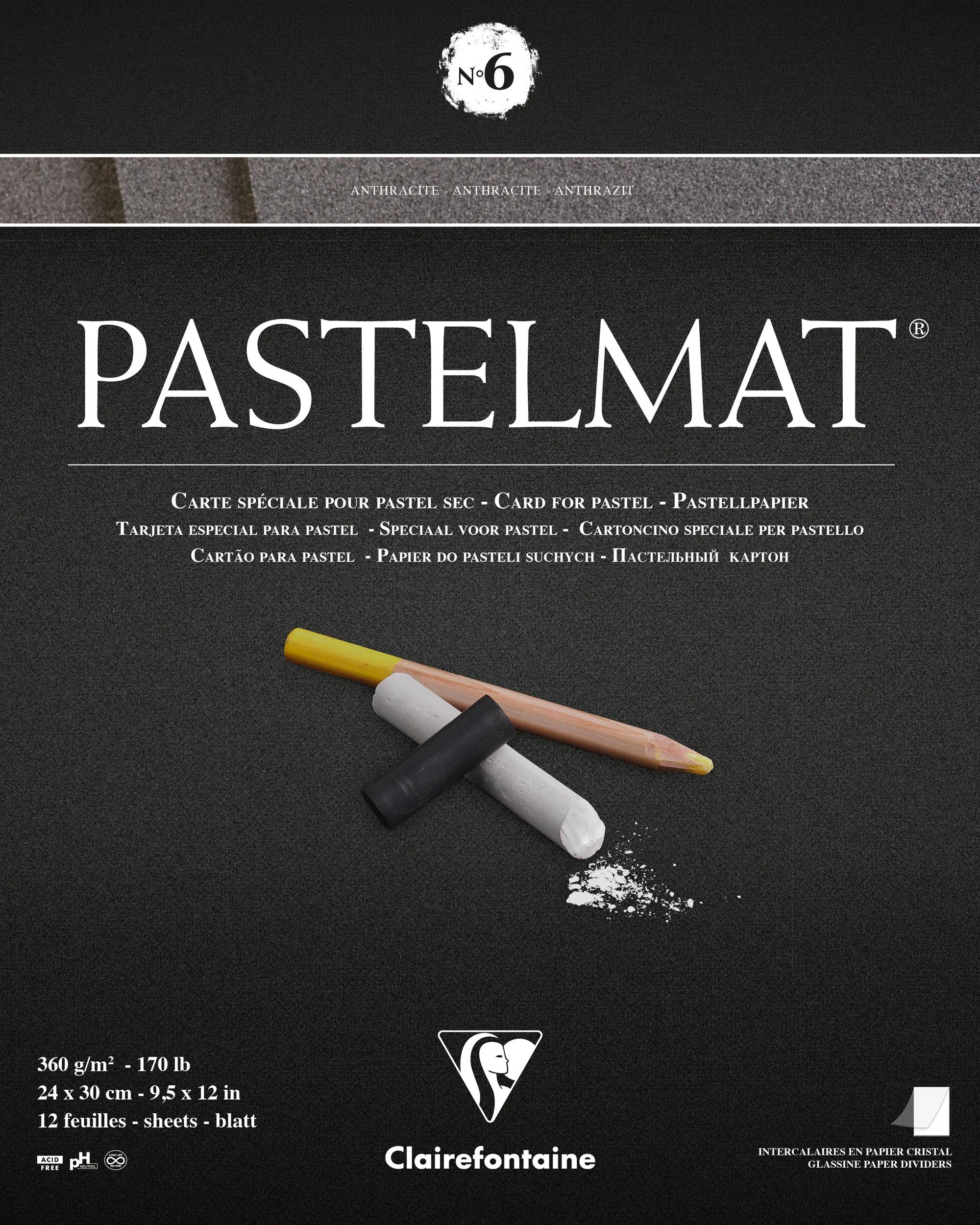 Clairefontaine Pastelmat No.6 Anthracite 24x30cm