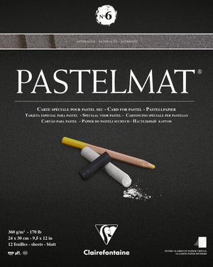 Clairefontaine Pastelmat No.6 Anthracite 24x30cm