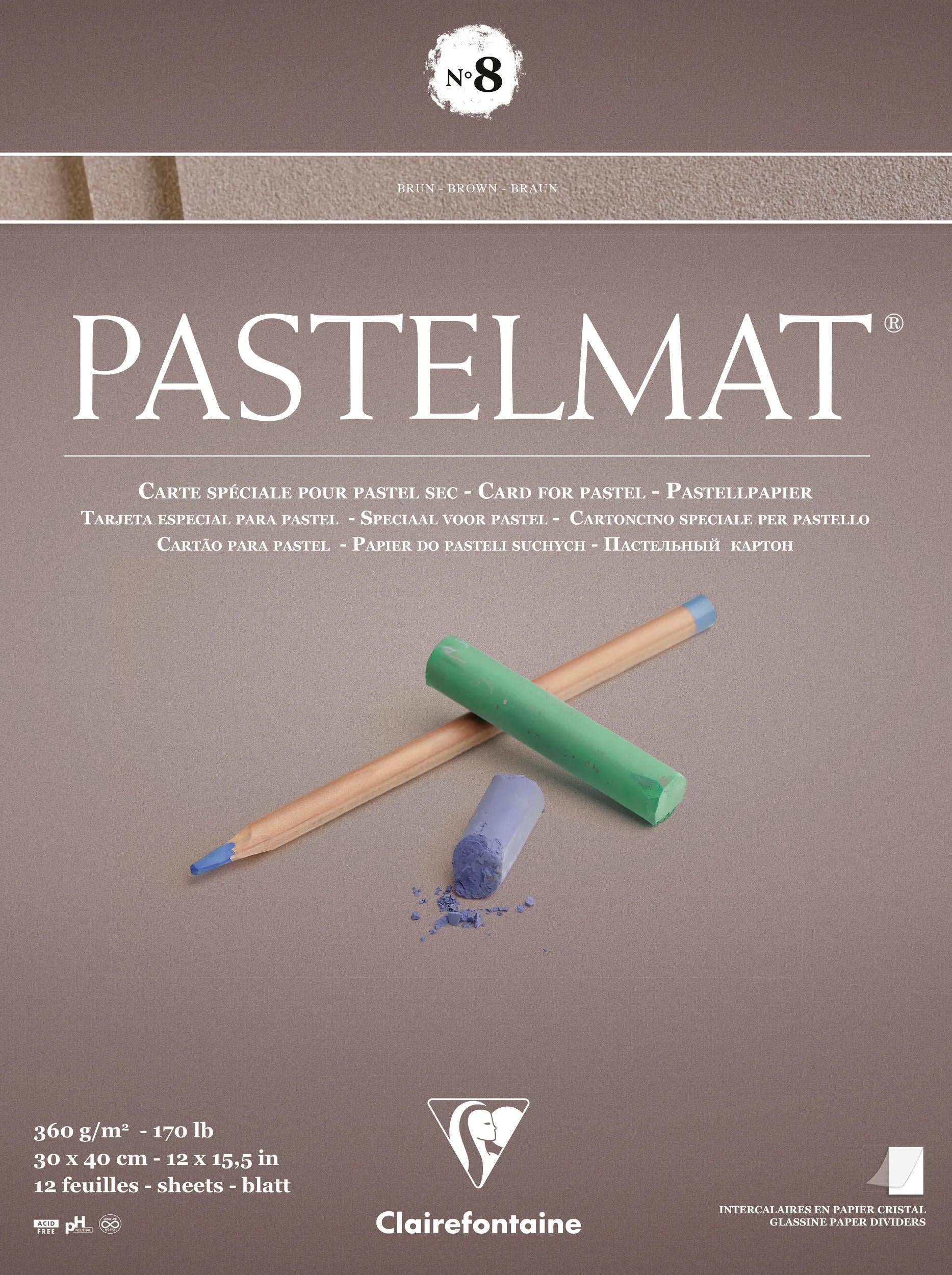 Clairefontaine Pastelmat No.8 Brown 30x40cm