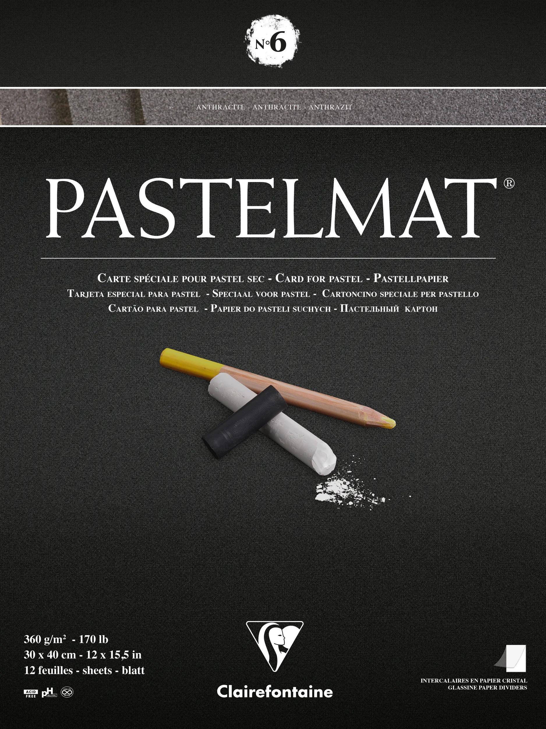 Clairefontaine Pastelmat No.6 Anthracite 30x40cm