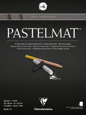 Clairefontaine Pastelmat No.6 Anthracite 30x40cm