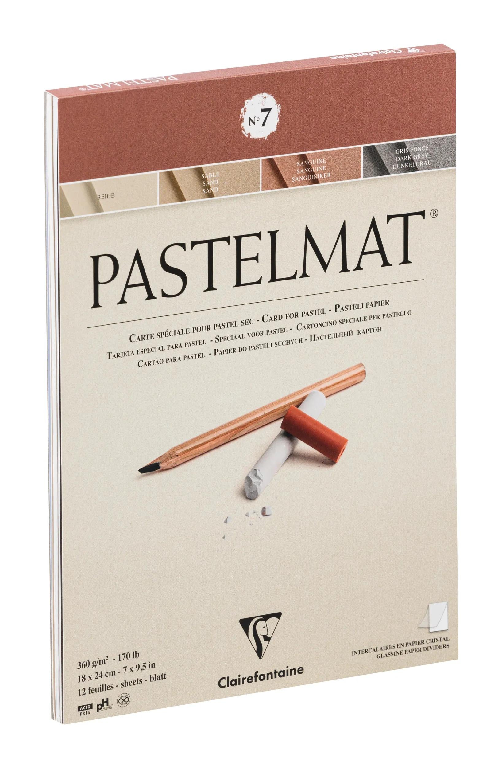 Clairefontaine Pastelmat No.7 Assorted pad - angle