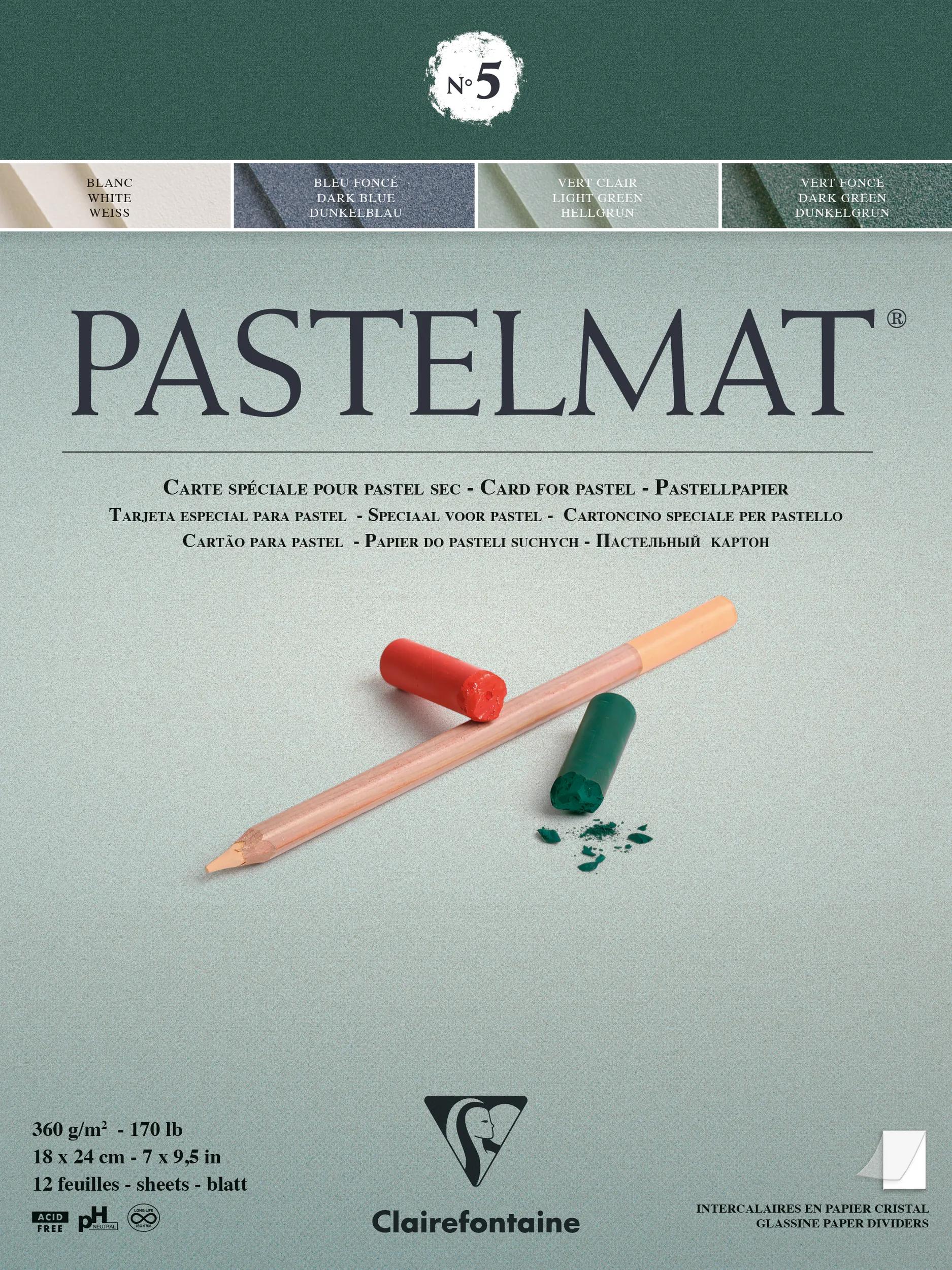 Clairefontaine Pastelmat No.5 Assorted 18x24cm