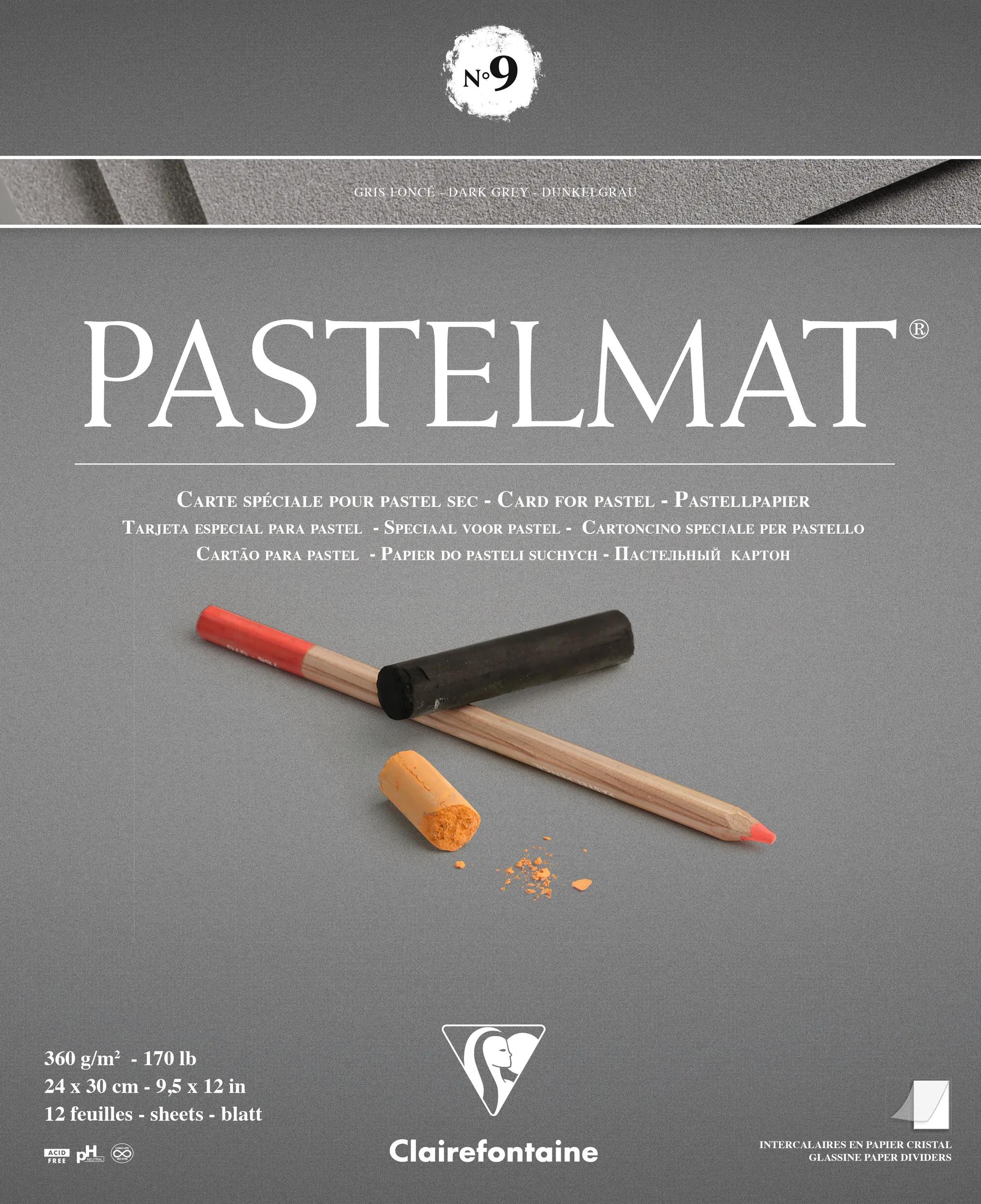 Clairefontaine Pastelmat No.9 Dark Grey 24x30cm