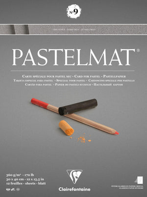 Clairefontaine Pastelmat No.9 Dark Grey 30x40cm